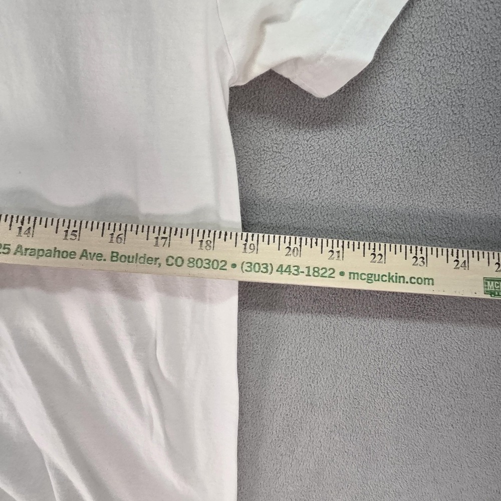 Polo Ralph Lauren Shirt Mens Large White Classic Fit Crew Neck Logo Tee Cotton - Picture 3 of 6